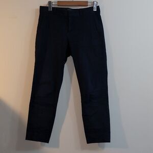 banana Republic AVERY STRAIGHT-FIT STRETCH  SEERUCKER ANKLE PANT size 0 petite
